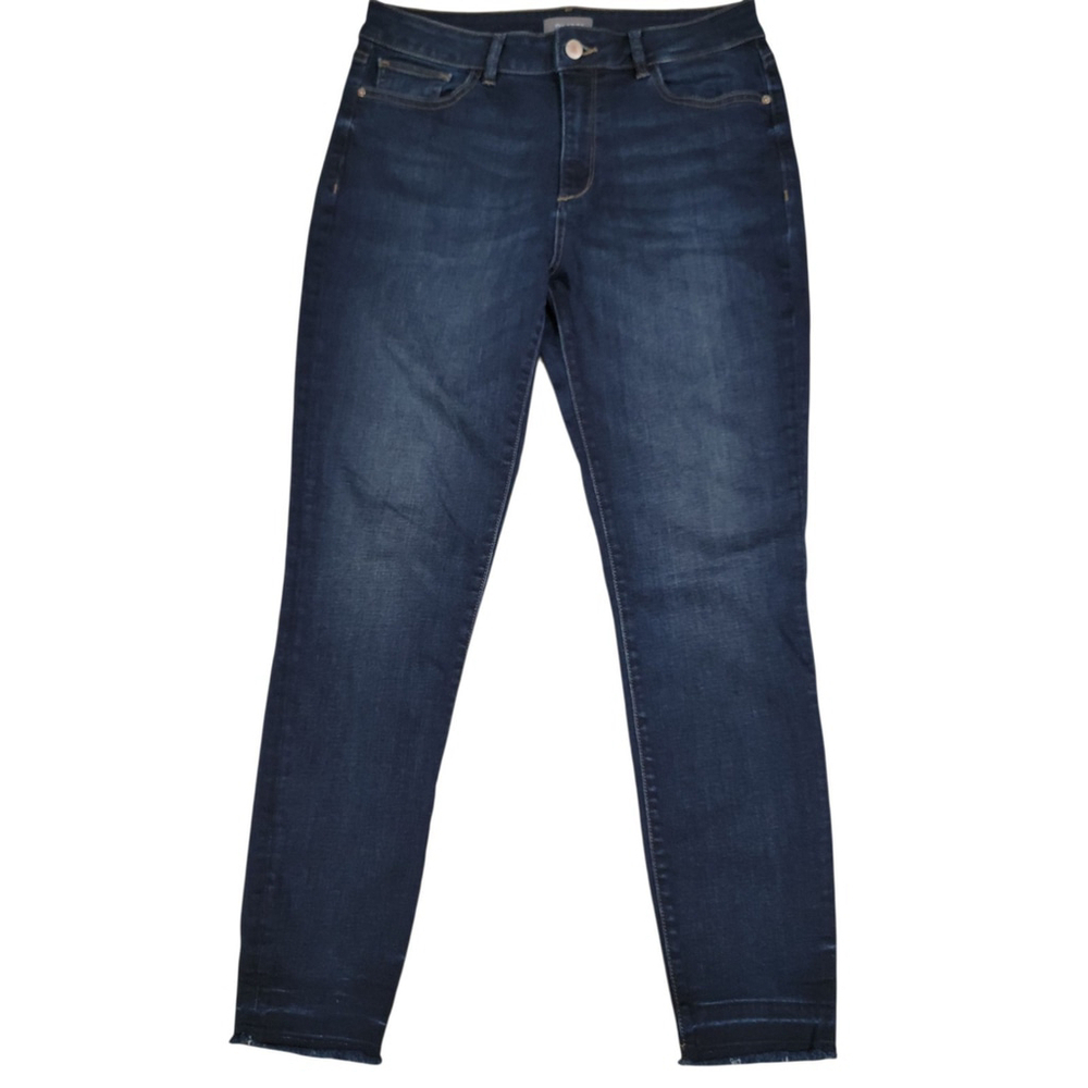DL1961 Farrow High-Rise Skinny Wander Raw Hem Jeans Women's Size 29 Inseam 28"